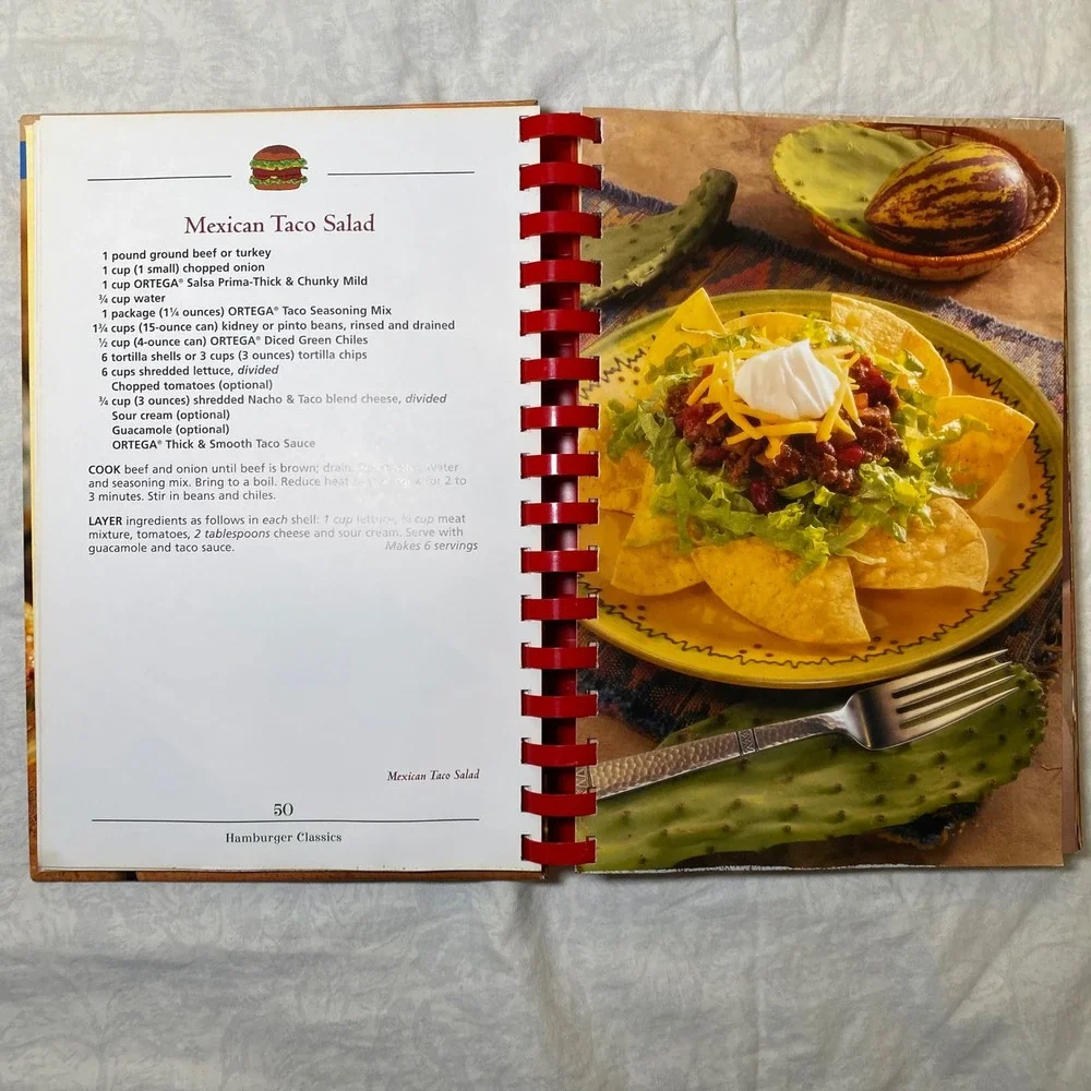 Favorite Brand Name 100 Best Hamburger Recipes Cookbook Spiral Bound 2003 PI